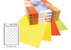 Obrázek Print etikety A4 pro laserový tisk - fluorescentní - kulaté prům.40 mm ( 24 etiket / arch) fluorescentní oranžová