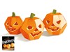 Zobrazit detail produktu - Dýně na Halloween - skládanka z kartonu / 3 ks Obrázek Dýně na Halloween - skládanka z kartonu / 3 ks