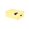 Obrázek Krabice úložná lamino PASTELINI - žlutá / 35,5 x 24 x 9 cm